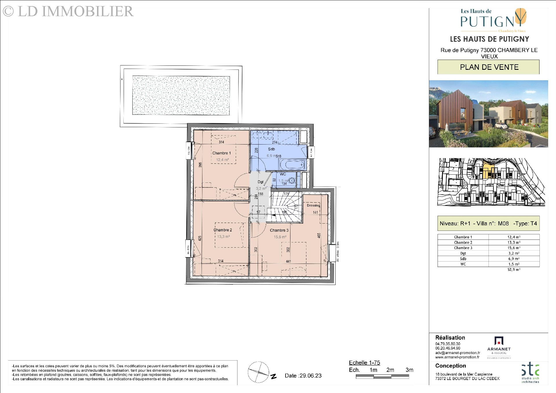 Vente maison  villa - CHAMBERY LE VIEUX 108 m², 4 pièces